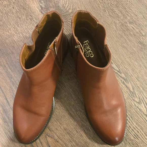 Franco Sarto Brown Leather Boots - Picture 1 of 8